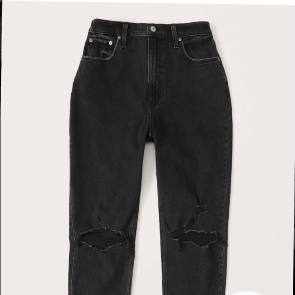ABERCROMBIE Curve Love Ultra High Rise Ankle Straight Jeans NWOT